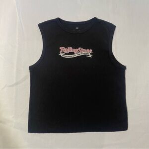Rolling Stone Women’s Black Tank Top